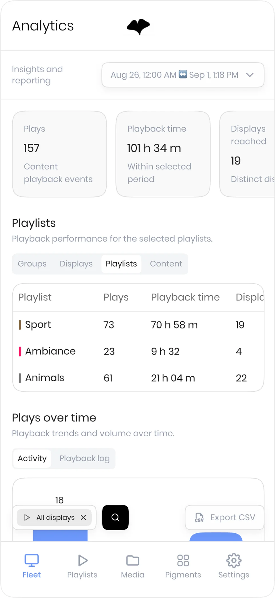 The Ginko Studio app